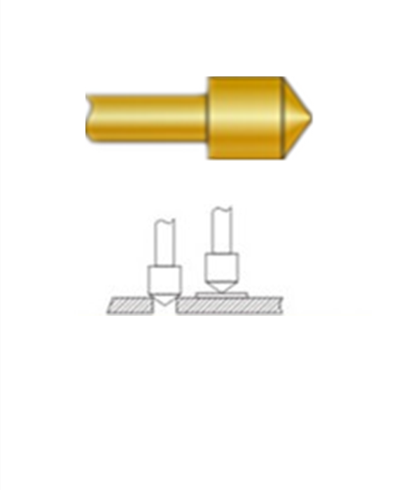 圓錐頭探針、探針用法圖、探針原理圖、測(cè)試探針圖片
