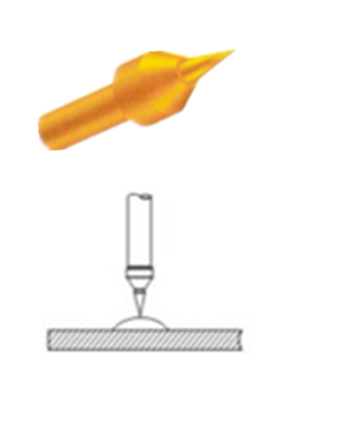 探針頭型、測(cè)試探針探針頭、探針頭部形狀、頂針頭